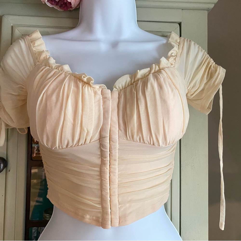 Windsor Cream Ruffled Blouse